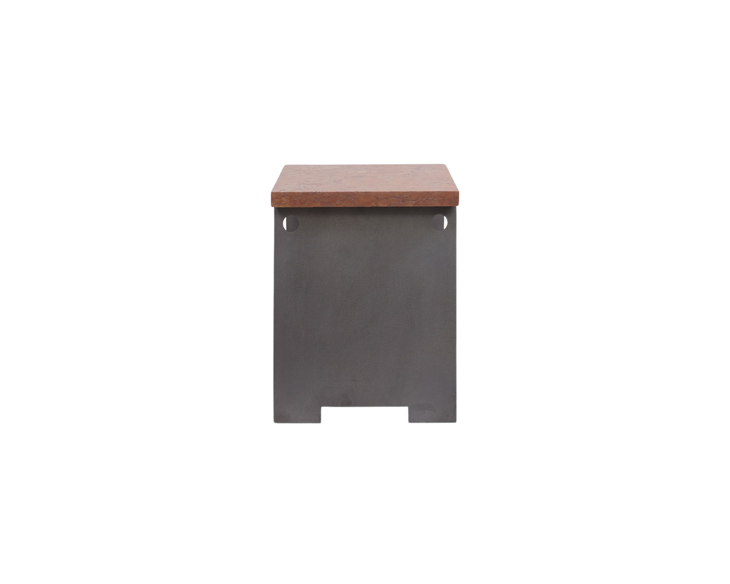 FRAMA 64 Plinth | Blackened Steel / Red Negrais