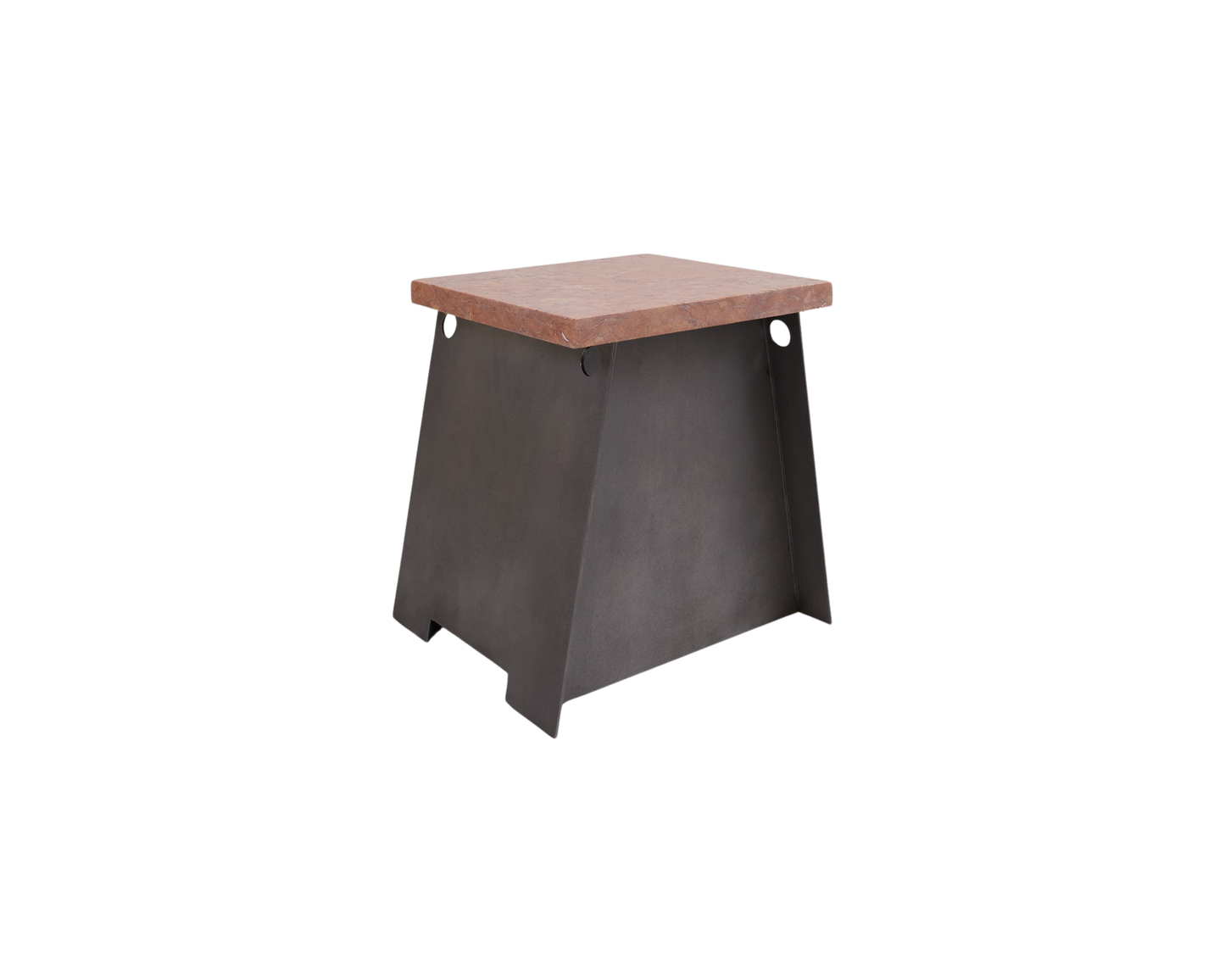 FRAMA 64 Plinth | Blackened Steel / Red Negrais