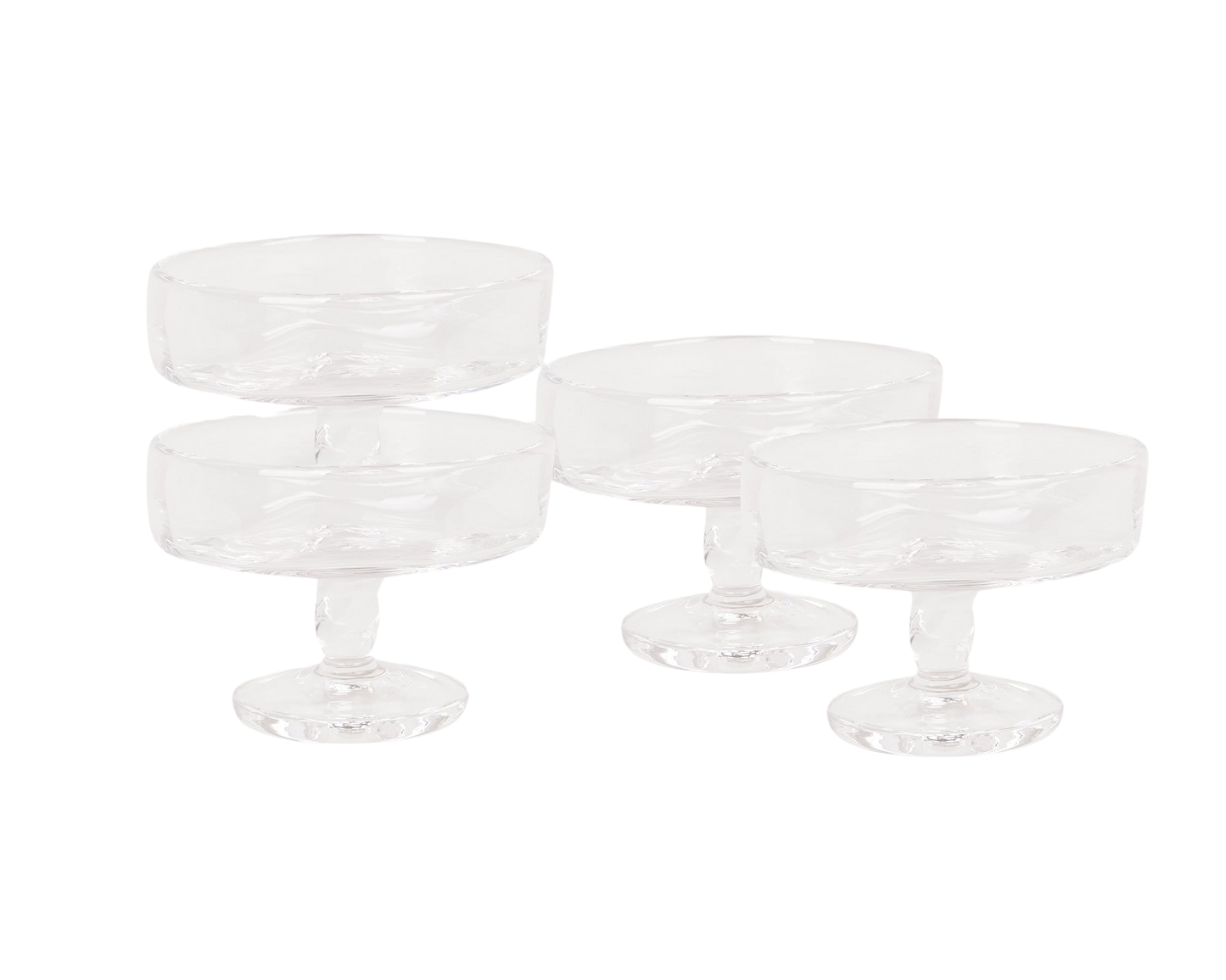 FRAMA 0405 Stem Glass Set of Four | Clear | Wide