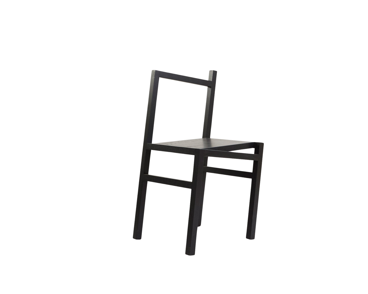 FRAMA 9.5° Asymmetric Chair in Black Ash