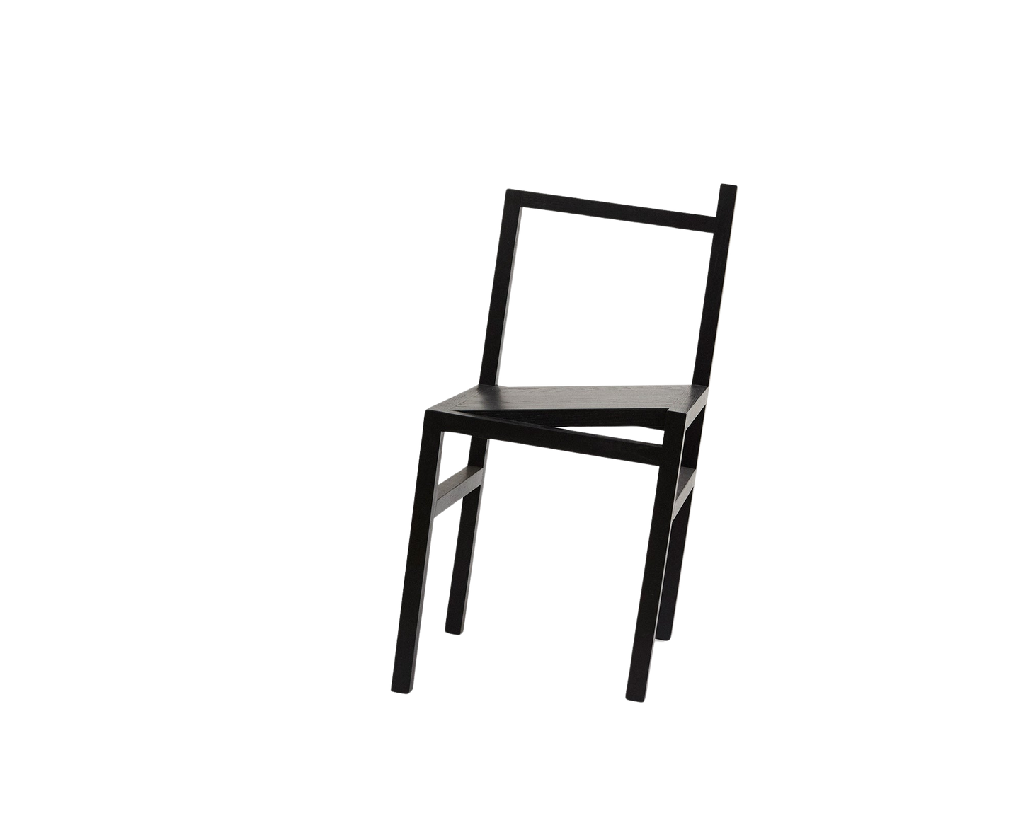 FRAMA 9.5° Asymmetric Chair in Black Ash