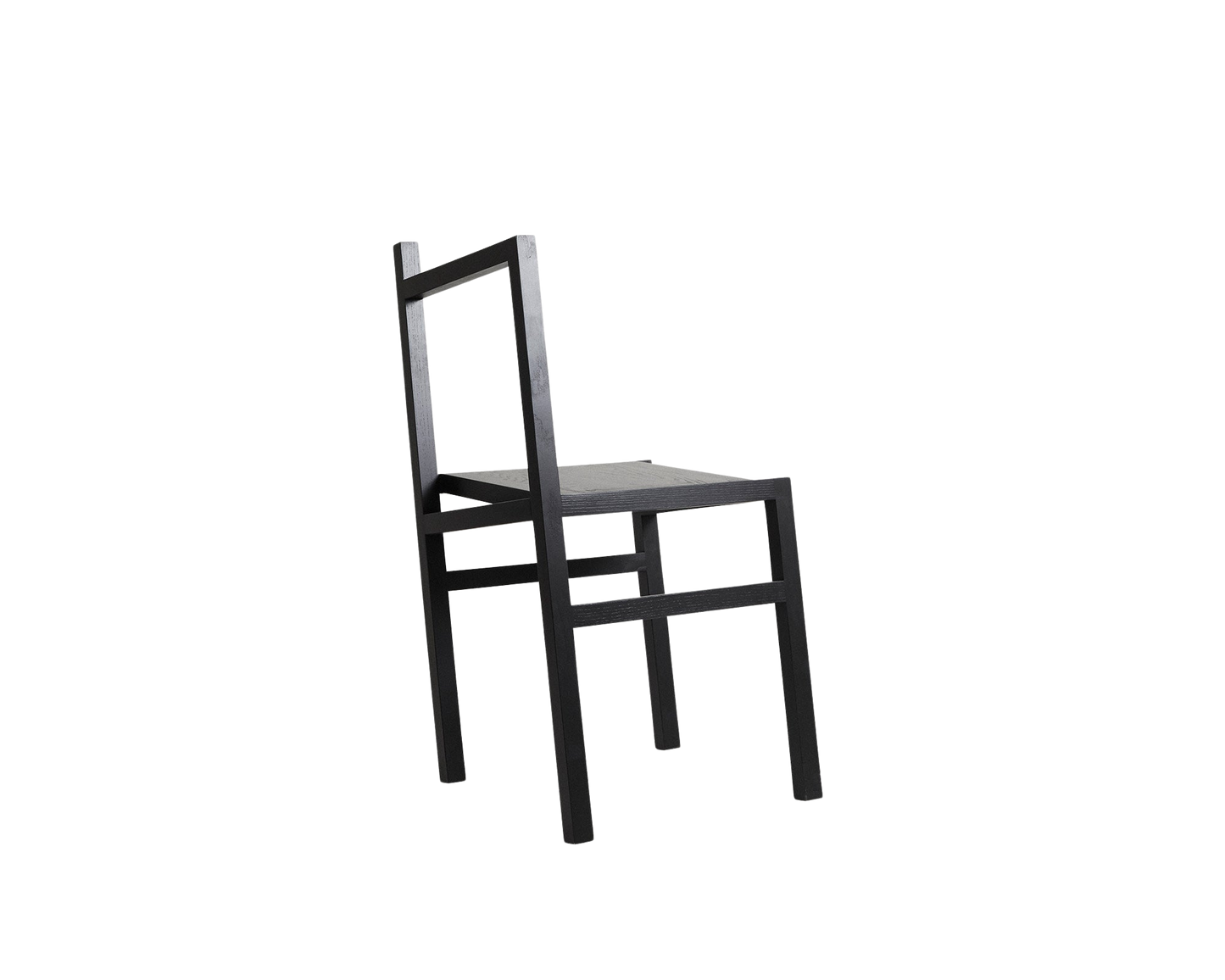 FRAMA 9.5° Asymmetric Chair in Black Ash