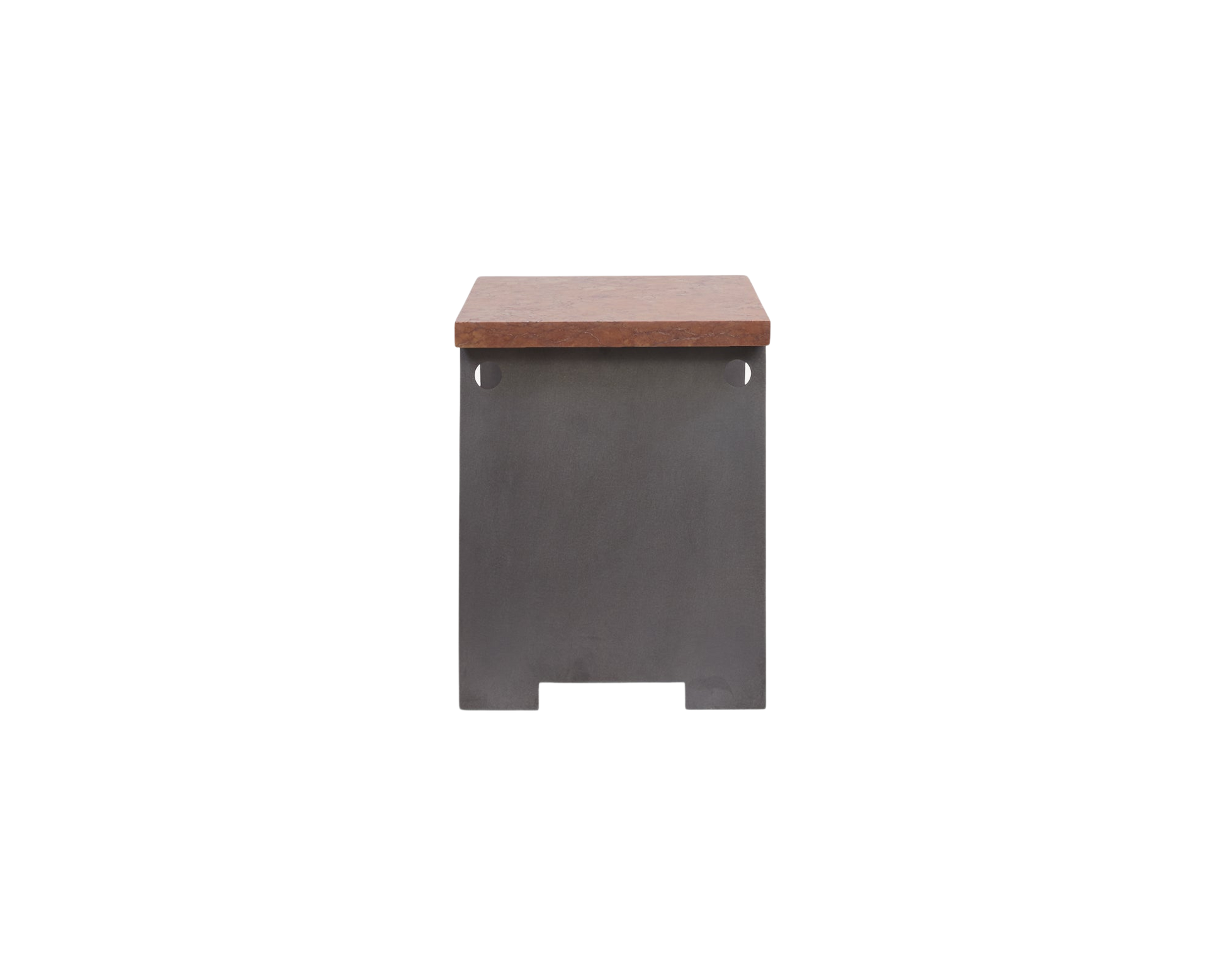 FRAMA 64 Plinth | Blackened Steel / Red Negrais