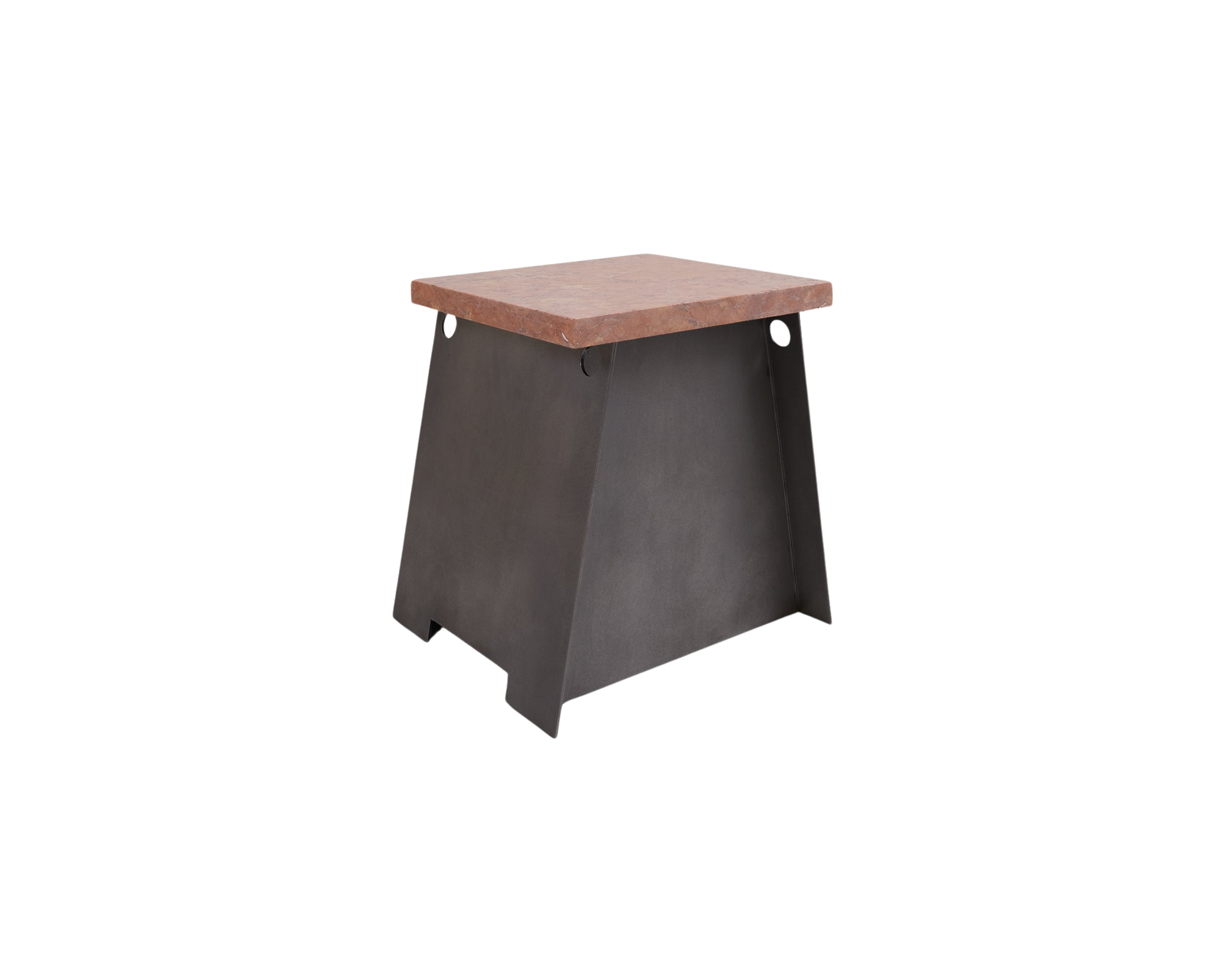 FRAMA 64 Plinth | Blackened Steel / Red Negrais