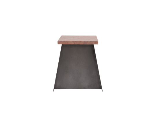 FRAMA 64 Plinth | Blackened Steel / Red Negrais