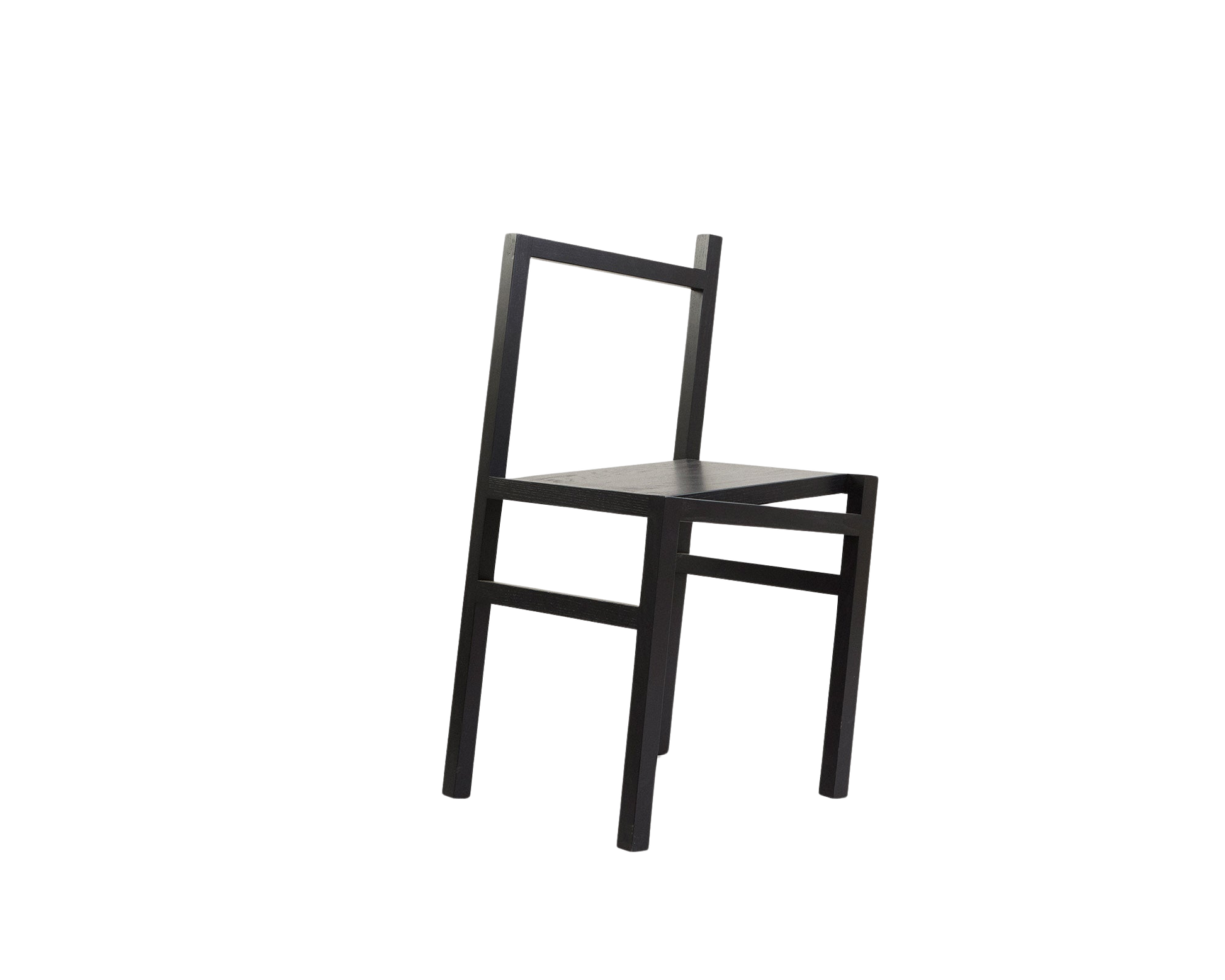 FRAMA 9.5° Asymmetric Chair in Black Ash